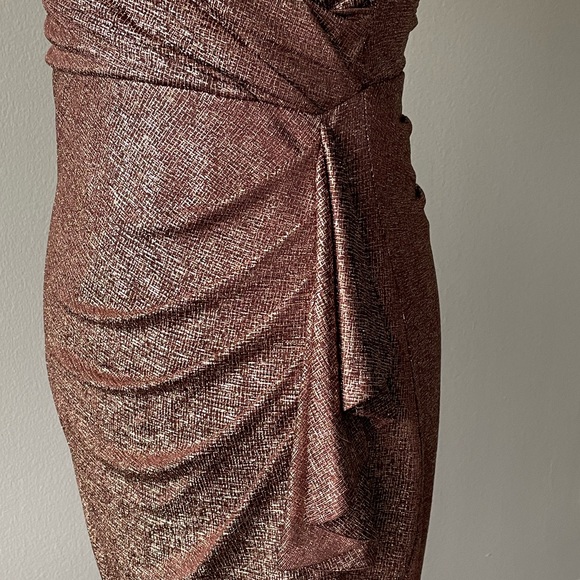 Zokai - Brown and Rose Gold Party Dress - Picture 3 of 11